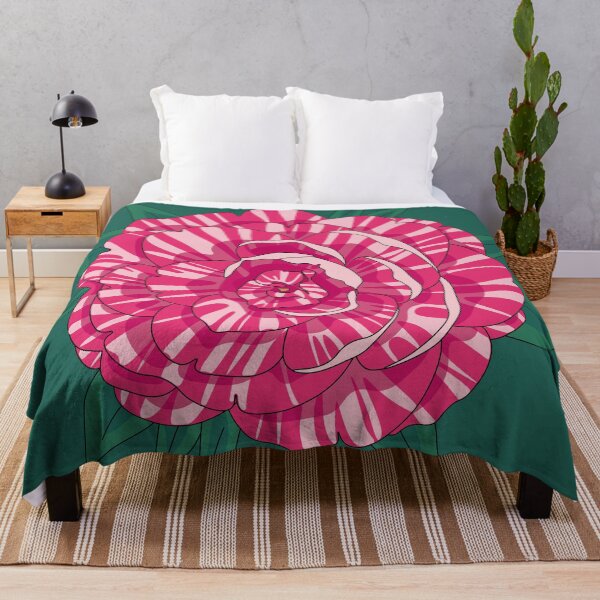 Item preview, Striped white pink Rose designed and sold by floralfan.