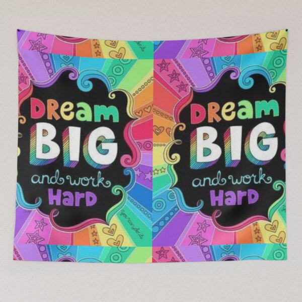 Item preview, Dream big and work hard  designed and sold by Arteartz.