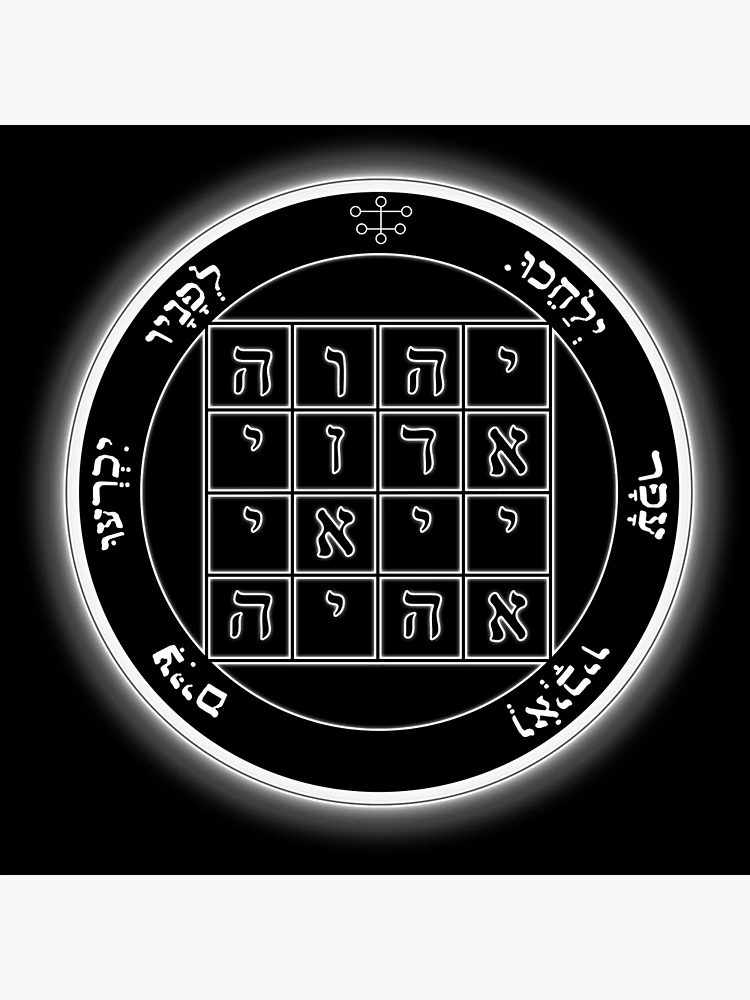 Key of Solomon - First Pentacle of Saturn | Poster