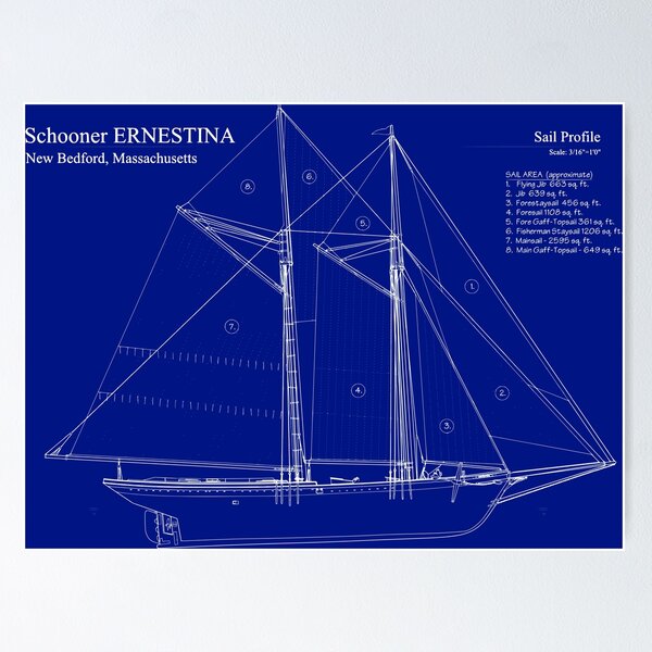 Item preview, Schooner 1894 designed and sold by Yeaha.