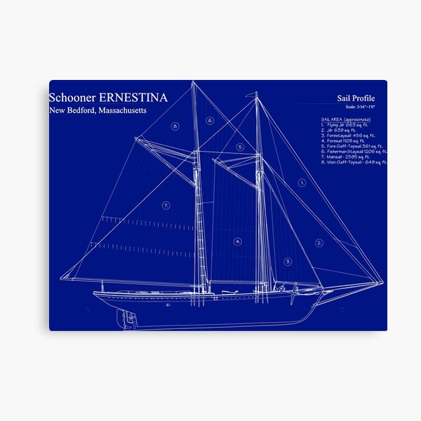 Item preview, Schooner 1894 designed and sold by Yeaha.