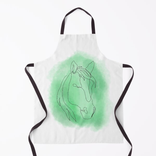 Item preview, Green Horse Line Art designed and sold by Ghost King Hollow.