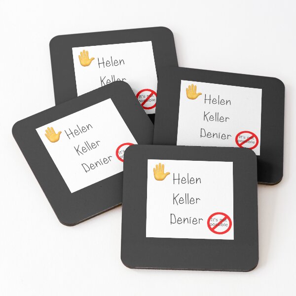 Item preview, Hellen Keller Denier Design Sticker designed and sold by Shimp36tea.