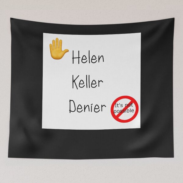 Item preview, Hellen Keller Denier Design Sticker designed and sold by Shimp36tea.