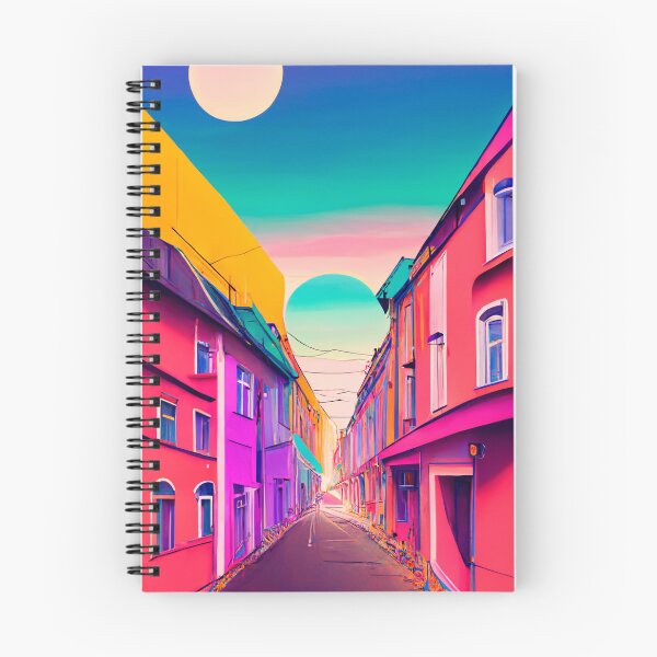 Item preview, Colorful multicolored bright picture. Painted bright multicolored street. designed and sold by savagerus.