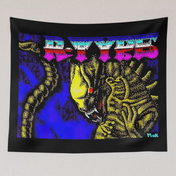 Item preview, R-Type R Type 1980s Vintage 8 Bit Pixel Poster Video Computer Game Cover Art designed and sold by Maljonic.