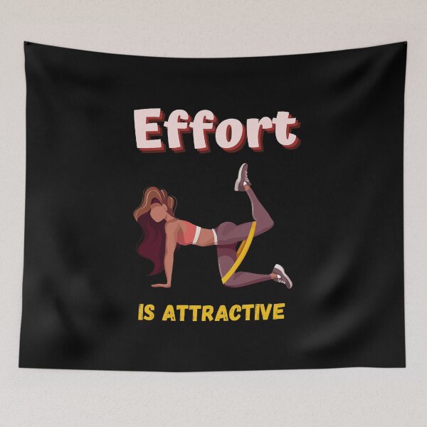 Item preview, Effort Is Attractive Women Fitness Design designed and sold by lordyswiss.
