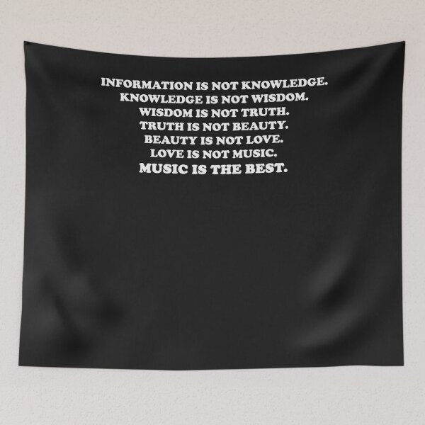 Item preview, Information is not knowledge zappa quote designed and sold by ivettexyesther.