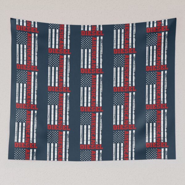 Item preview, American Diesel Flag  designed and sold by popularworn.