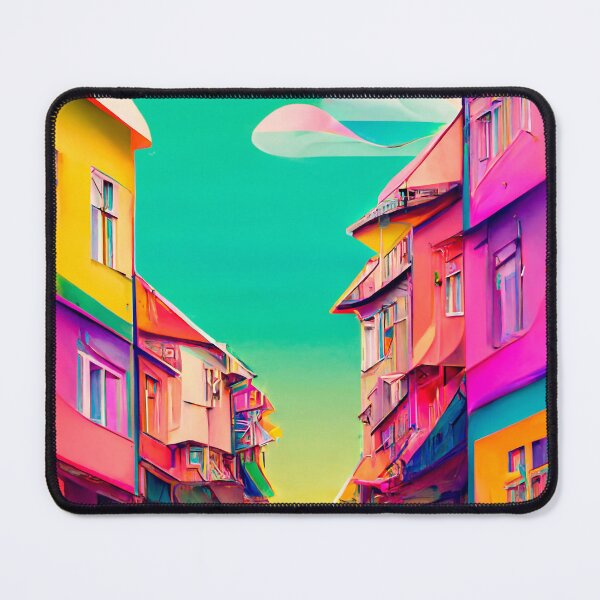 Item preview, Colorful multicolored bright picture. Painted bright multicolored street. designed and sold by savagerus.