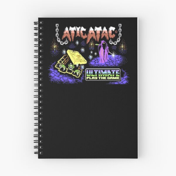 Item preview, Atic Atac 1980s Vintage 8 Bit Pixel Poster Video Computer Game Cover Art designed and sold by Maljonic.