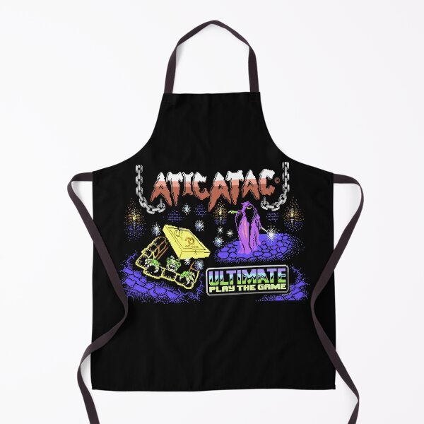Item preview, Atic Atac 1980s Vintage 8 Bit Pixel Poster Video Computer Game Cover Art designed and sold by Maljonic.