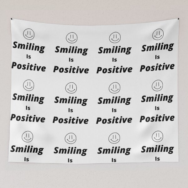 Item preview, Smiling is positive, beautiful, and key to life quote designed and sold by Isheshop.