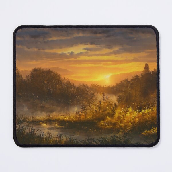 Item preview, Sunset over the river bend designed and sold by Zanimations.