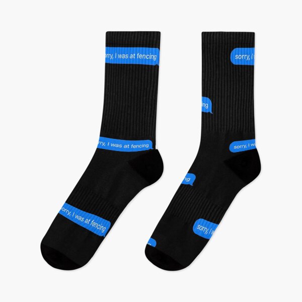 Item preview, Sorry I Was At Fencing Text Message Black - Funny Gym designed and sold by GymWearDepot.