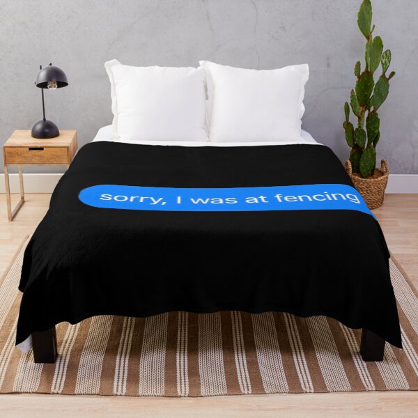 Item preview, Sorry I Was At Fencing Text Message Black - Funny Gym designed and sold by GymWearDepot.