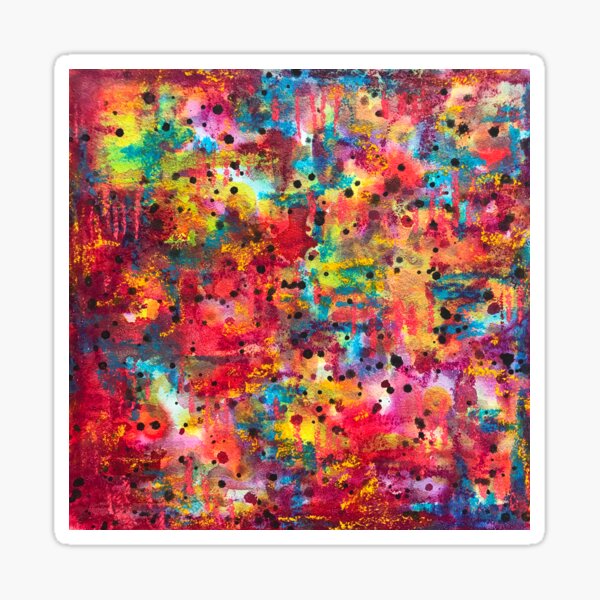Expanded Creativity - Anahata Codes infused intuitive painting Sticker