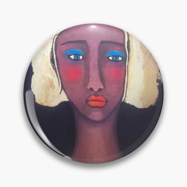 Item preview, Pretty Girl with Blue Eye Shadow designed and sold by Linda Truskett Art.