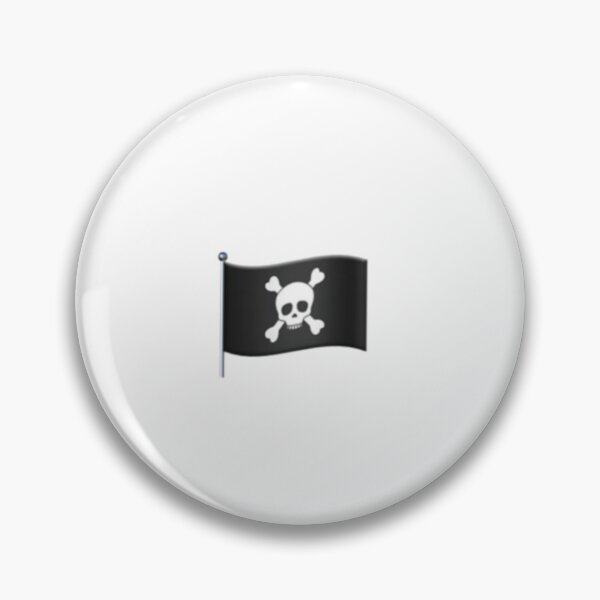Item preview, Black Pirate Flag Apple Emoji designed and sold by vadim888.