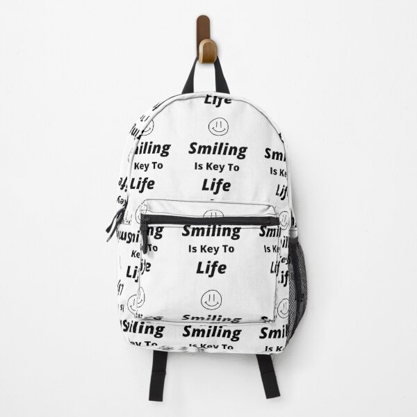 Item preview, Smiling is a key to life, perfect, joyful, beautiful, positive, universal, and key to life quote designed and sold by Isheshop.