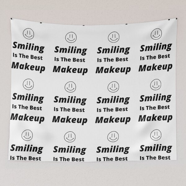 Item preview, Smiling is the best makeup, perfect, joyful, beautiful, positive, universal, and key to life quote designed and sold by Isheshop.