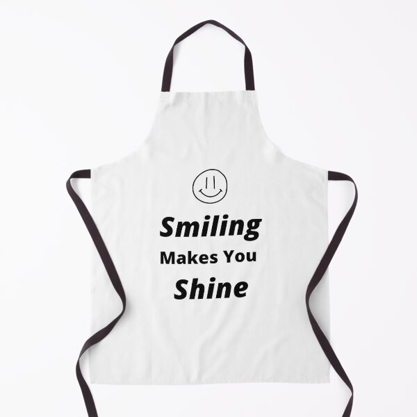 Item preview, Smiling makes you shine, perfect, joyful, beautiful, positive, universal, and key to life quote designed and sold by Isheshop.