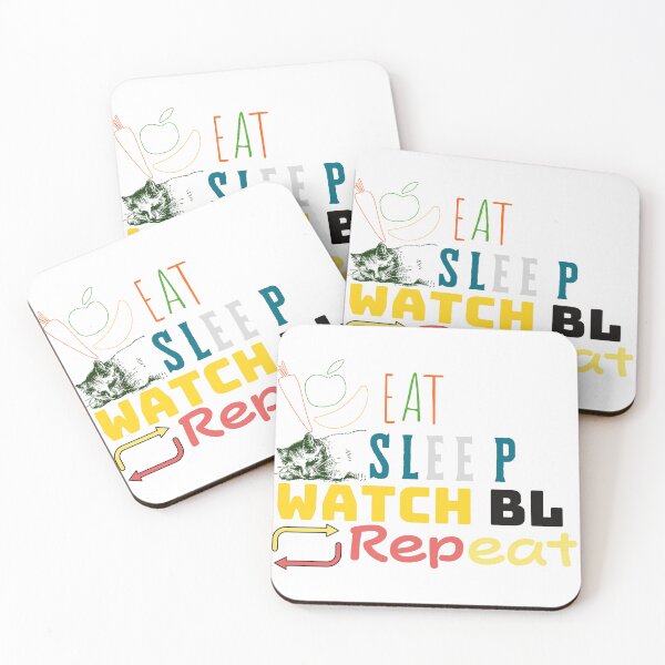 Item preview, eat sleep watch bl repeat designed and sold by yeelux.