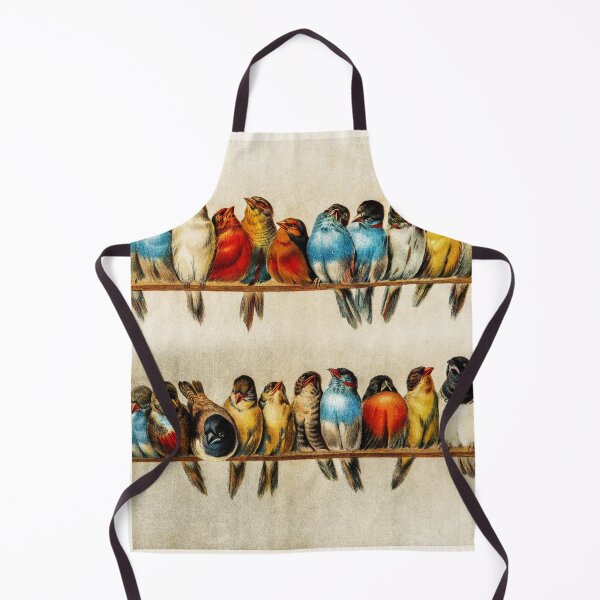 Item preview, Vintage Perch Of Birds, Watercolor Hector Giacomelli A Perch Of Birds, Hector Giacomelli A Perch Of Birds Antique Illustration, Watercolor Wooden Perch of Birds designed and sold by Trendymotion.