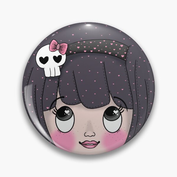 Item preview, kawaii gothic round head designed and sold by fanny offre.