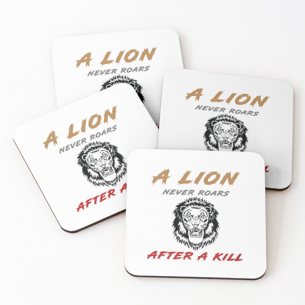 Item preview, a lion never roars after a kill - Lion Artwork designed and sold by secretbox.