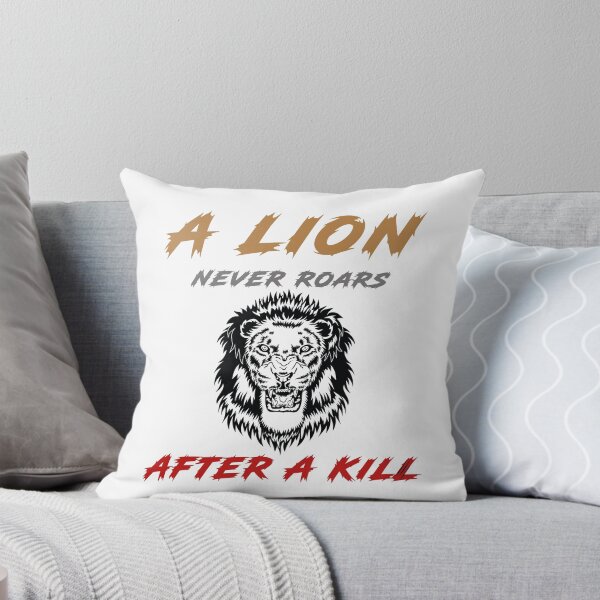 Item preview, a lion never roars after a kill - Lion Artwork designed and sold by secretbox.