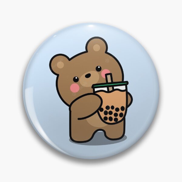 Item preview,  It’s brown bear drinking boba  designed and sold by Stickerxblossum.