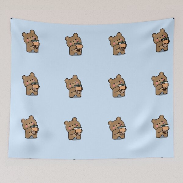Item preview,  It’s brown bear drinking boba  designed and sold by Stickerxblossum.