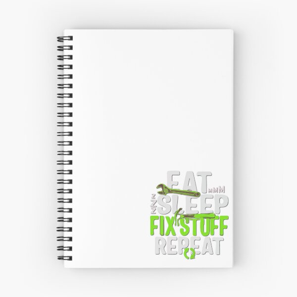 Item preview, Eat ,Sleep Fix Stuff ,Repeat Illustration designed and sold by CartheArtwork.