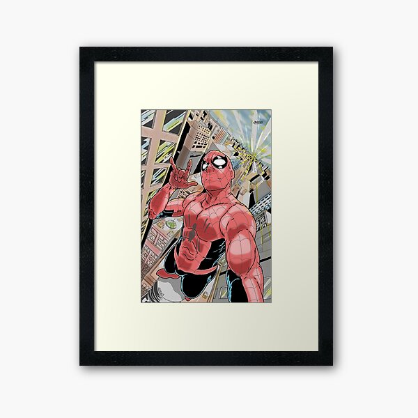 Hero on high Framed Art Print