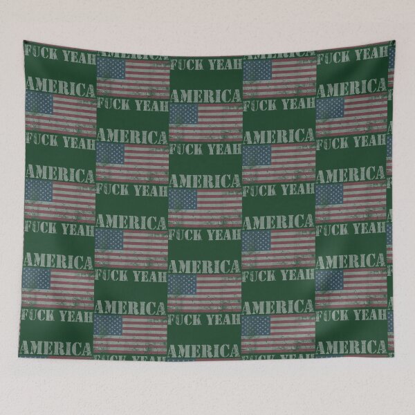 Item preview, America Fuck Yeah USA Funny Quotes Patriotic   designed and sold by OakleySaysHi.