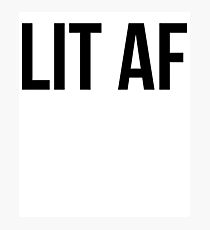 Lit AF Photographic Print