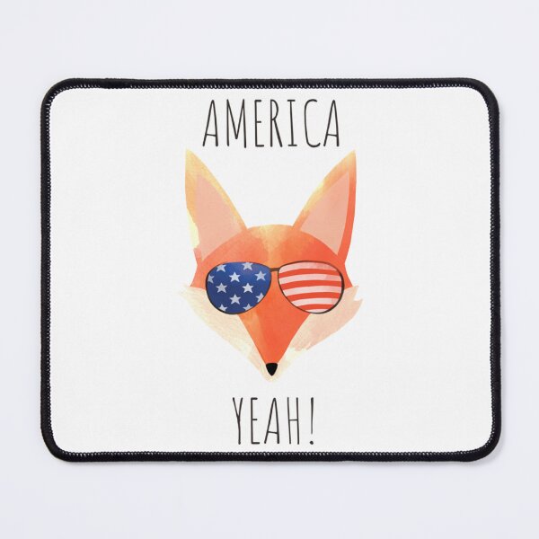 Item preview, American Fox Yeah! Funny patriotic pun Premium designed and sold by OakleySaysHi.