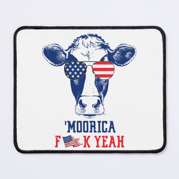 Item preview, Cow moorica fuck yeah designed and sold by OakleySaysHi.