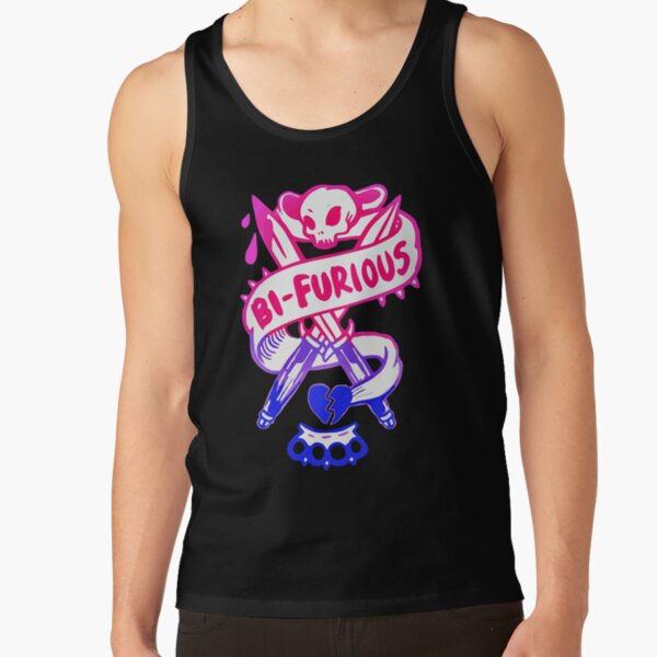 bi furious bisexual 2017 rainbow cute Tank Top