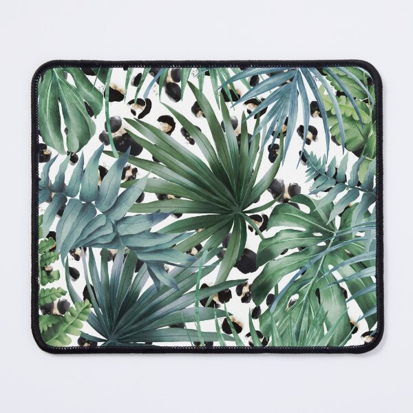Artikelvorschau, Leopard and Palm Tree Tropical Print entworfen und verkauft von meggydesigns.