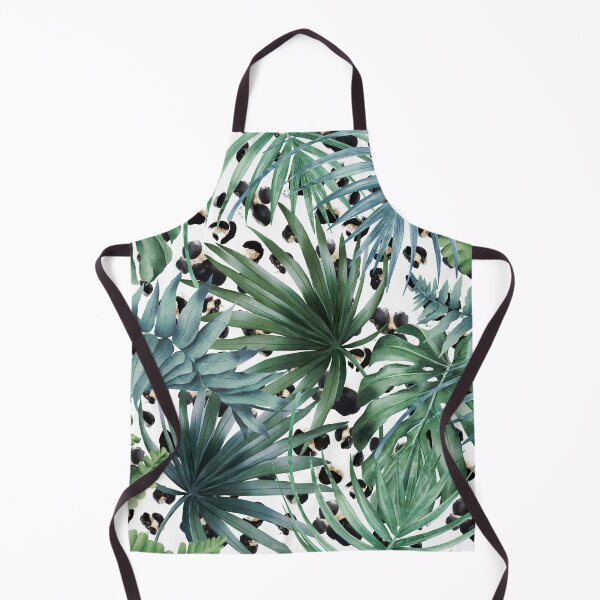 Artikelvorschau, Leopard and Palm Tree Tropical Print entworfen und verkauft von meggydesigns.