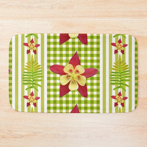 Item preview, Green red karo gingham seamless pattern designed and sold by AleFairyland.