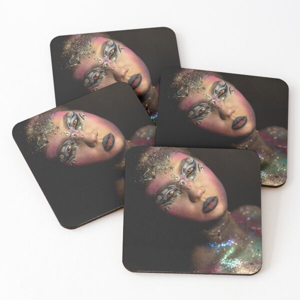Item preview, Creative make-up of a girl with rhinestones and piercing designed and sold by FacesStudioUA.