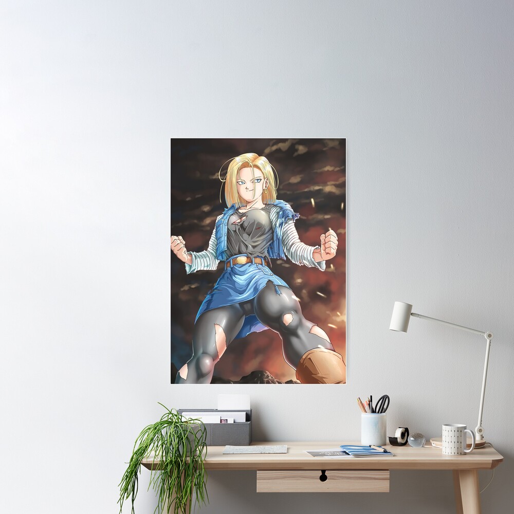 Android 18 Dragon Ball Japanese Poster for Sale by Allenfawnpal