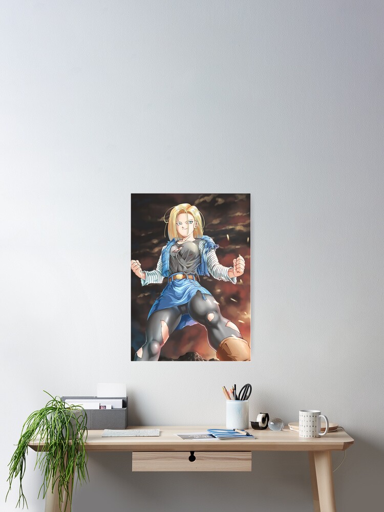 Android 18 Dragon Ball Japanese Poster for Sale by Allenfawnpal