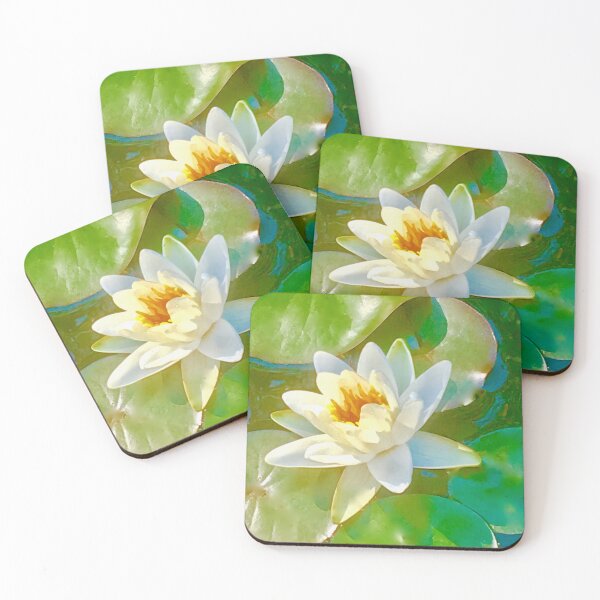 Item preview, white water lily designed and sold by Chakraflowerdesign.