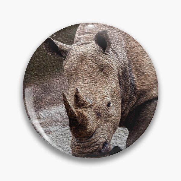 Item preview, Rhinoceros Walking in River Water designed and sold by friendlyfauna.