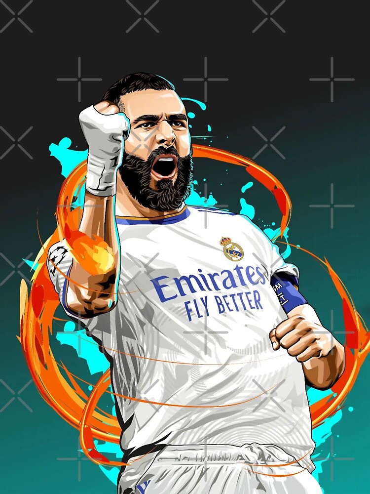 Karim Benzema - France  Sticker for Sale by ART 2P