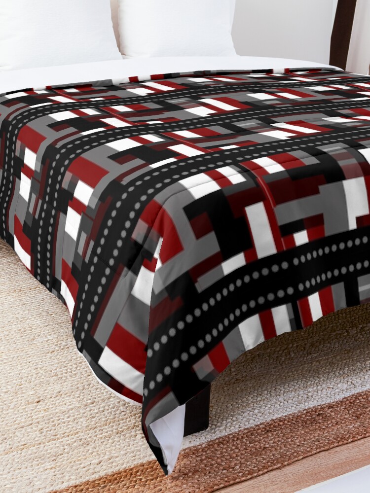 Alternate view of Abstract Plaid Punk Comforter